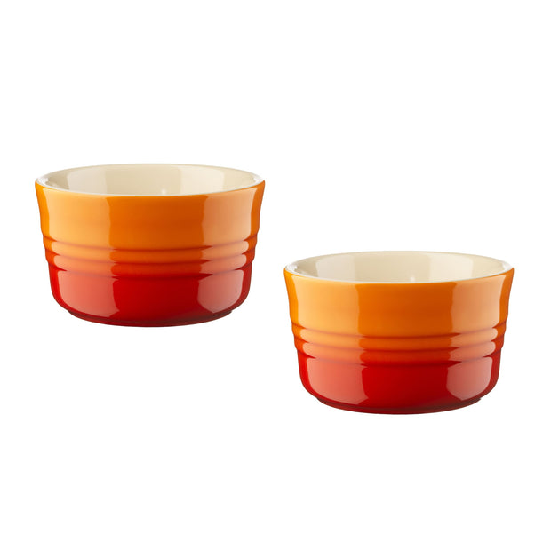 Orangenes Fröschen Set von Le Creuset