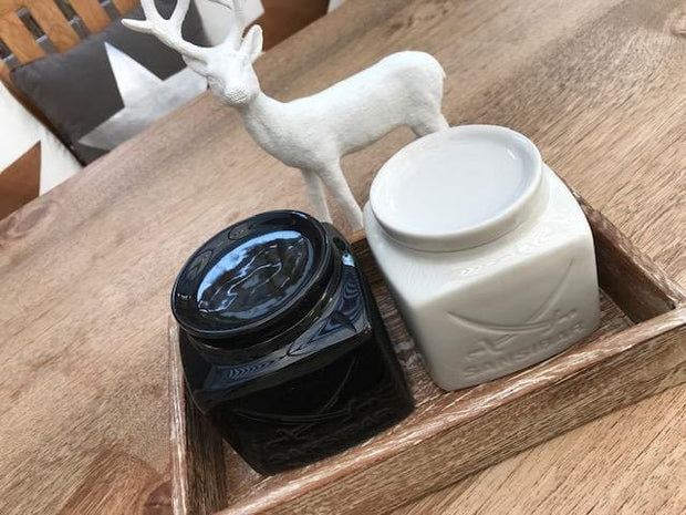 Sansibar Set, Salz und Pfeffer in der Keramikdose. Die beiden gehören in jede Küche!